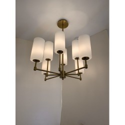 Люстра Este 1596/8 Mat gold+white