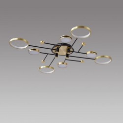 Потолочный светильник Este 6809/8 Black+gold