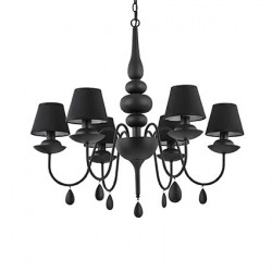 Люстра Ideal Lux BLANCHE SP6 NERO 111872