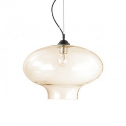 Подвесной светильник IDEAL LUX 163772 SP1 Round Ambra Bistrò