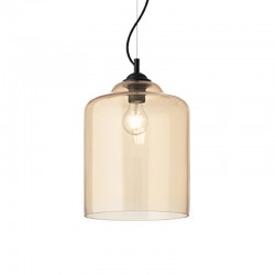 Подвесной светильник IDEAL LUX 163789 SP1 Square Ambra Bistrò
