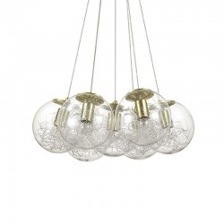 Подвесной светильник IDEAL LUX 176000 SP7 Ottone Mapa Sat
