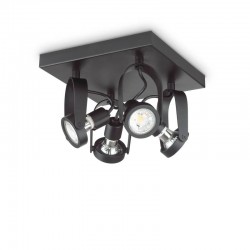 Спот Ideal Lux 229621 Glim Compact PL4 Square Nero