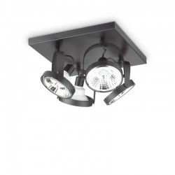 Спот Ideal Lux 229645 Glim PL4 Square Nero