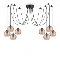 Подвесной светильник Ideal Lux 241173 Riga SP8 Ambra