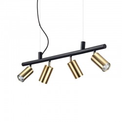 Подвесной светильник Ideal Lux 244624 Dynamite SP4 Ottone Satinato