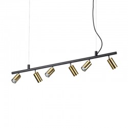 Подвесной светильник Ideal Lux 244648 Dynamite SP6 Ottone Satinato