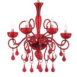 Люстра Ideal Lux LILLY SP5 ROSSO 073453